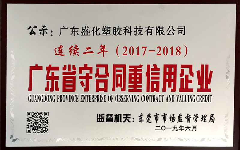 2017-2018守合同重信用企业